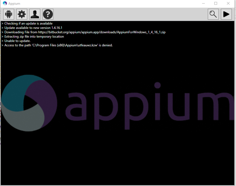 start appium server from java