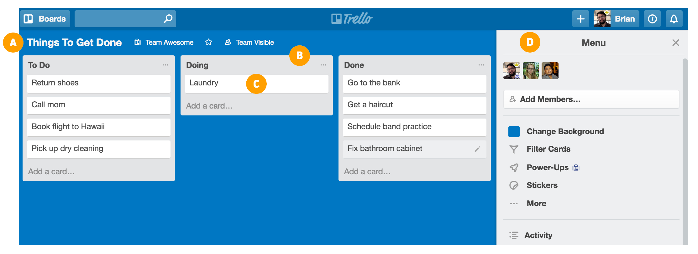 ceate huntr with trello